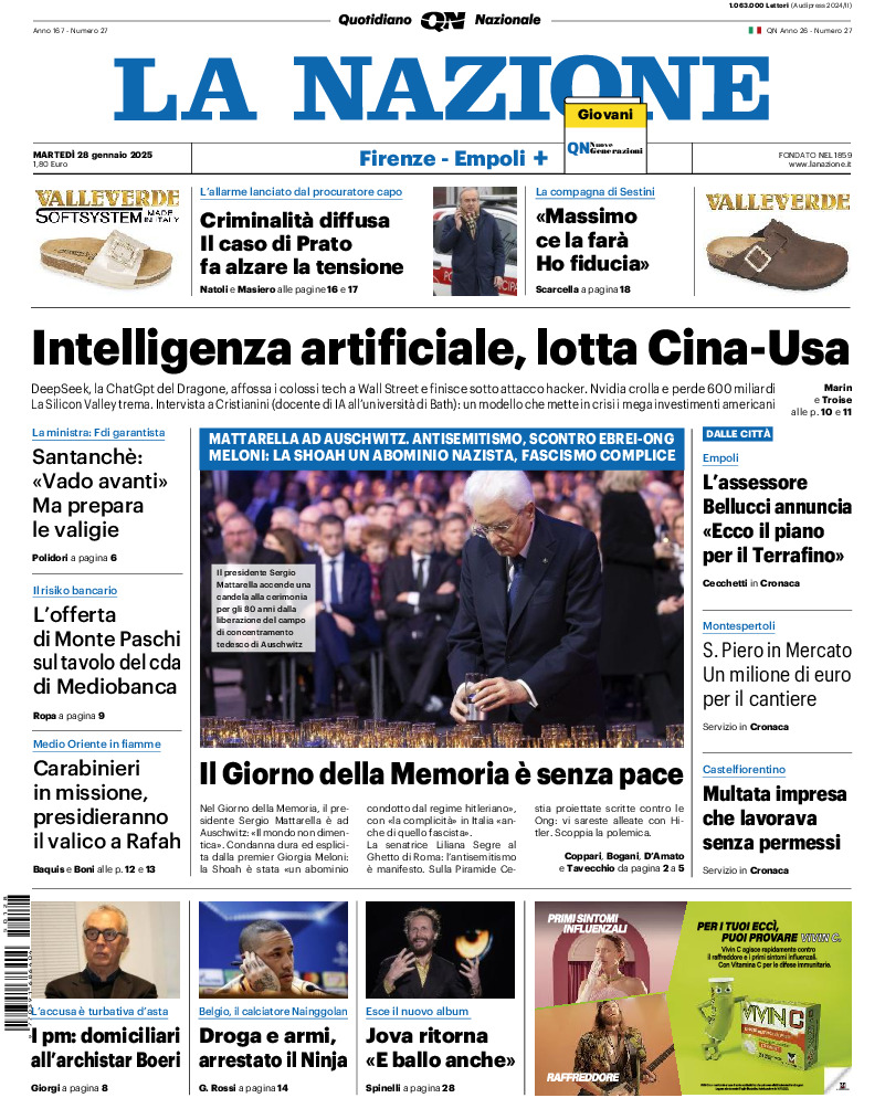 Prima-pagina-la nazione-edizione-di-oggi-20250128